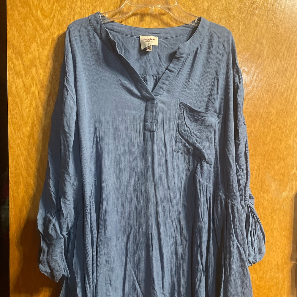 Hayden cornflower blue top 1XL